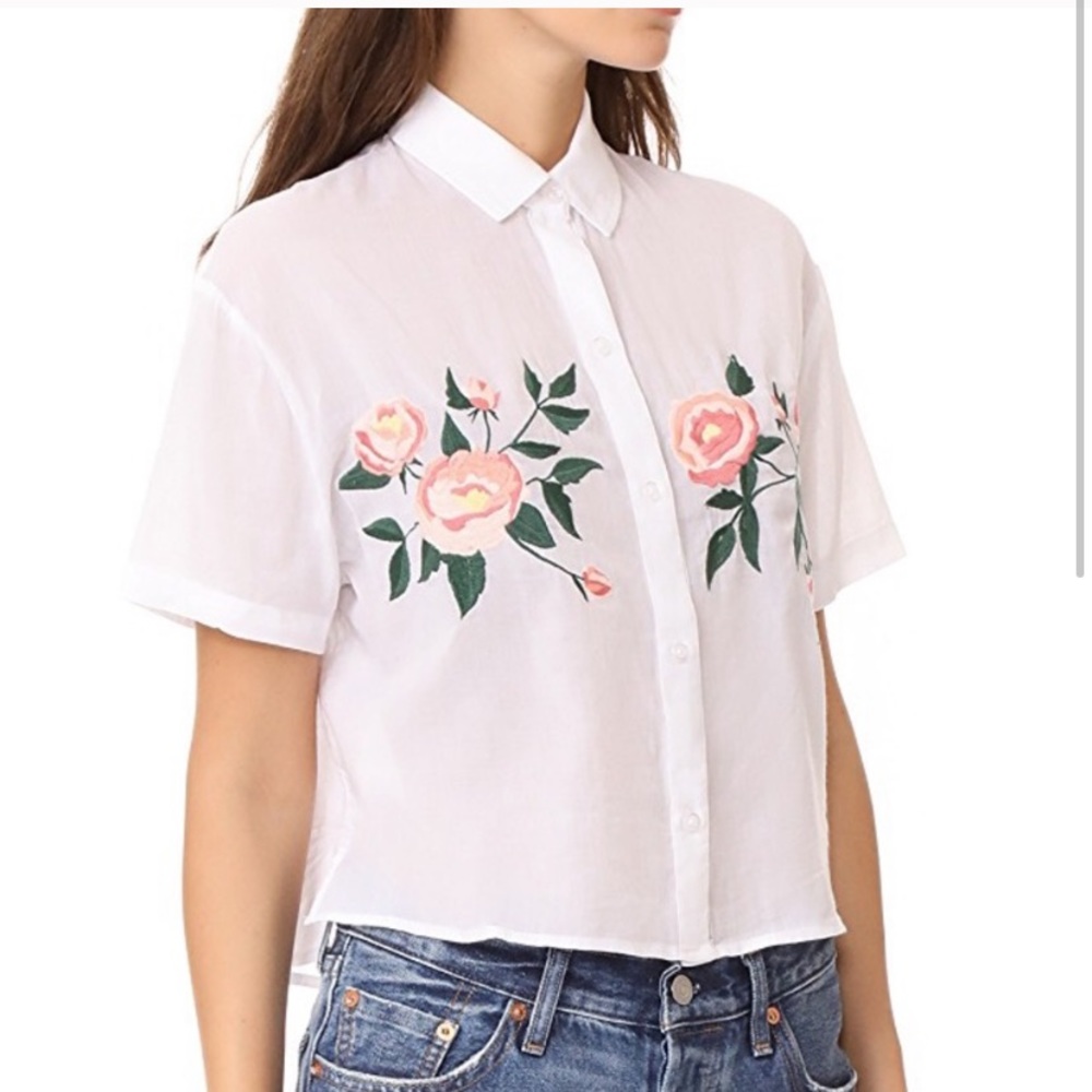 Rails Greta Embroidered top XS